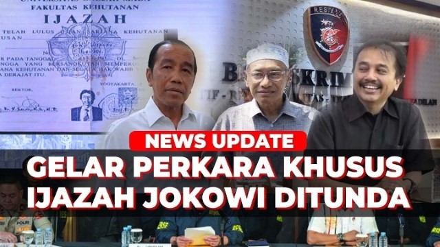 Gelar Perkara Khusus Ijazah Jokowi Ditunda, TPUA Curiga: Ada Apa di Balik Pembatalan Mendadak?