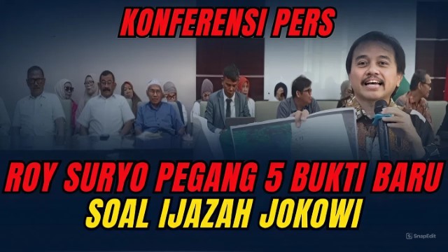 BREAKING NEWS! Roy Suryo Bikin Kejutan, Kantongi 5 Bukti Baru Ijazah Jokowi Palsu