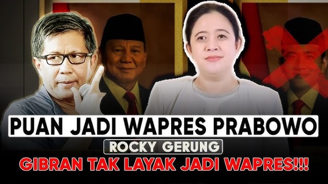 Menarik! Skenario Pemakzulan Gibran, Rocky Gerung Prediksi Pengganti Wapres: Puan Maharani?