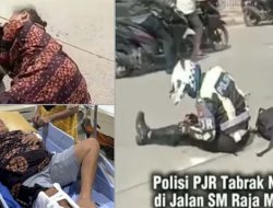 Diduga Ugal-ugalan, Polisi PJR Polda Sumut Tabrak Nenek-nenek di Medan