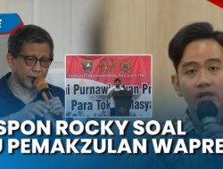 Rocky Gerung: Gibran Hadapi Dua Pilihan, Mundur atau 1998 Terulang!