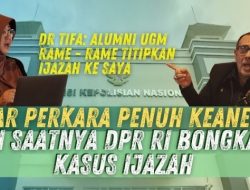 Pihak Dokter Tifa Nilai Ada Kepanikan Usai Kasus Ijazah Jokowi Naik Penyidikan, Ungkap Manuver Ini!