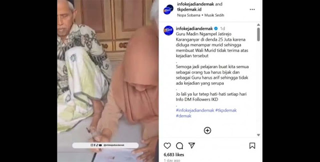 Kronologi Lengkap Guru Madin Tampar Murid Didenda Rp 25 Juta, hingga Berujung Laporan Polisi