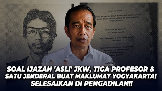 Babak Baru! Mantan KSAD Turun Gunung, Maklumat Yogyakarta Siap Guncang Isu Ijazah Jokowi, Bela Eks Rektor UGM