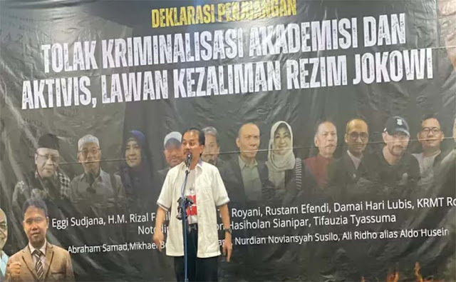 Jokowi Diperiksa di Solo, Roy Suryo Cs hingga Abraham Samad Gelar Deklarasi Perjuangan di Jakarta
