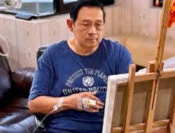 Presiden ke-6 SBY Sakit Apa? Wajah Terlihat Pucat dan Tirus, Bahkan Infus Terpasang saat Melukis