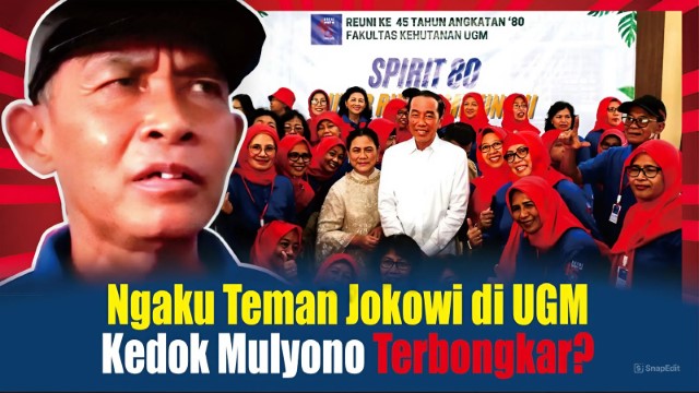 VALID! Sosok Mulyono Ngaku Teman Jokowi di Reuni UGM Ternyata Si Wakidi Calo Tiket Bus Terminal, Peserta Bayaran Reuni Palsu?
