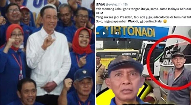 Beredar Foto Sosok Mulyono Teman Jokowi di Reuni UGM Jadi Calo Tiket Bus