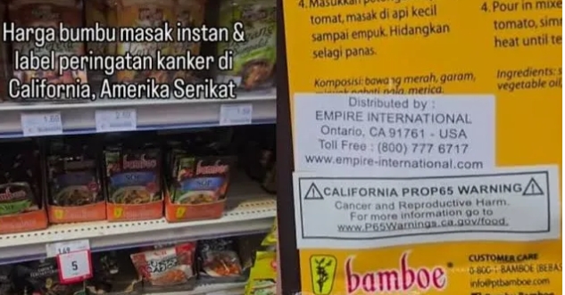 Bumbu Instan asal Indonesia Dilabeli Peringatan Kanker di AS, Ini Penjelasan BPOM