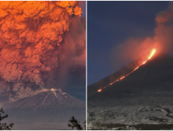 Gunung Berapi Rusia Meletus usai Diguncang Gempa M 8,8 dan Tsunami 4 Meter