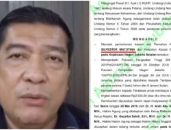 Mengapa Putusan Kasasi Silfester Matutina 1,5 Tahun Penjara Belum Dieksekusi?