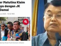 Bantah Pengakuan Silfester, Jusuf Kalla Tegaskan Tak Pernah Bertemu dan Berdamai dengan Relawan Jokowi Itu