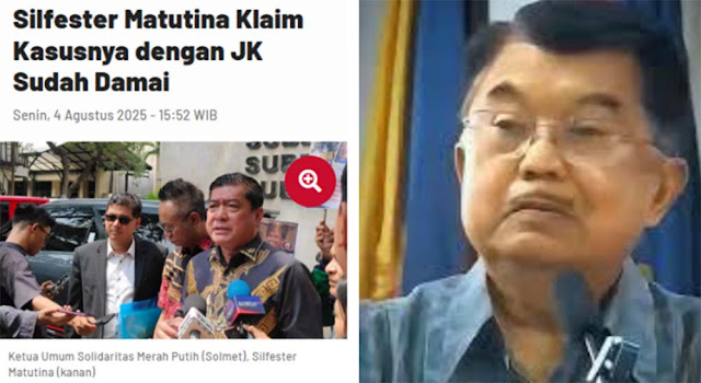 Bantah Pengakuan Silfester, Jusuf Kalla Tegaskan Tak Pernah Bertemu dan Berdamai dengan Relawan Jokowi Itu