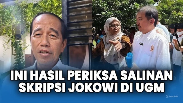 ANEH! Jokowi Lulus 1985, Tapi Skripsinya Gunakan Font Garamond 1989?