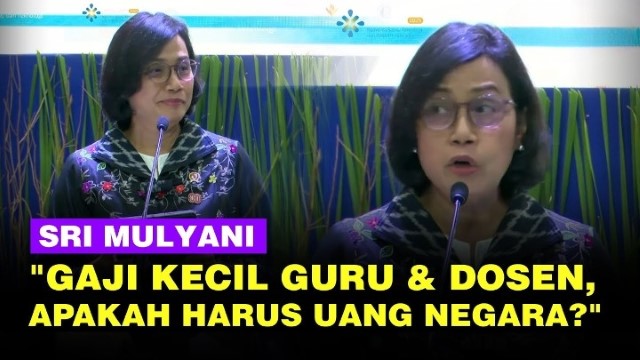 Sri Mulyani Buka Opsi Gaji Guru Tak Pakai Uang Negara? Publik Geram!