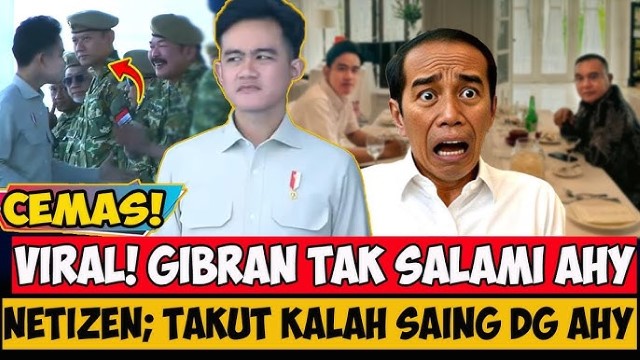 Wapres Gibran Menolak Salami AHY, Laskar Cinta Jokowi Beri Pembelaan: Kader Demokrat Gak Usah Baper!
