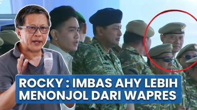 Gibran Cuma Lirik AHY Tanpa Salaman, Sinyal Keretakan di Kabinet? Rocky Gerung: Dia Gak Terima Peran Wapres Diambil Alih!