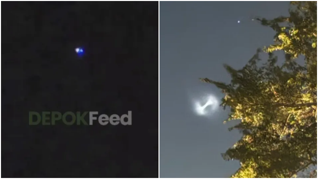 Viral Penampakan UFO di Depok: Warnanya Biru, Pesawat atau Layangan?