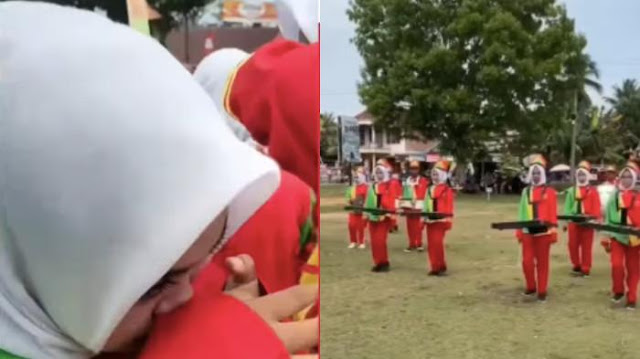Viral Anggota Drumband Menangis Gagal Tampil, Panitia Setel Musik Ulang Tahun