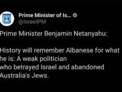 Israel-Australia Memanas, Netanyahu Sebut Albanese Pengkhianat