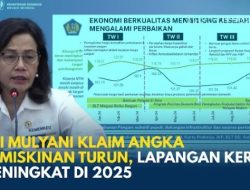 Klaim Angka Kemiskinan Turun di Bawah 9%, Menkeu Sri Mulyani: Pertama Kali Dalam Sejarah!