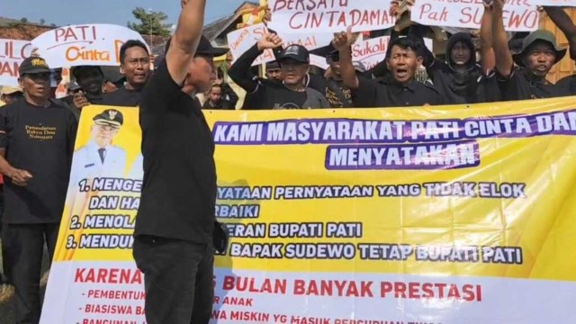 WOW! Muncul Massa Demo Tolak Sudewo Lengser, Sebut Sudewo Bapak Pembangunan Kabupaten Pati