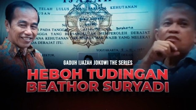 Beathor Suryadi Duga Ijazah Jokowi Ada Dua Versi: UGM dan Pasar Pramuka!
