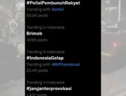 Tagar #PolisiPembunuhRakyat Trending di X Usai Driver Ojol Tewas Dilindas Brimob