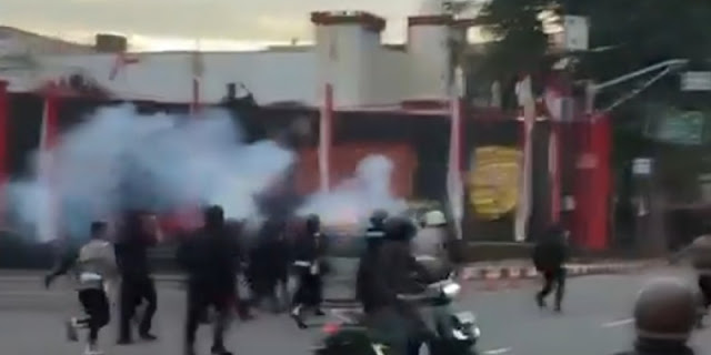 Situasi Sekitaran Mako Brimob Kelapa Dua Ricuh
