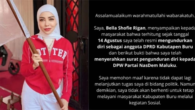 7 Fakta Bella Sofhie Mundur dari DPRD Buru, Maluku: Saya Memohon Maaf