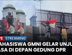 Unjuk Rasa GMNI di Gedung DPR: Pecat Kapolri, Makzulkan Gibran, Adili Jokowi!