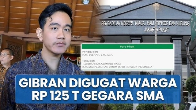 Polemik Ijazah Jokowi Belum Usai, Gibran Digugat Soal Ijazah: Diminta Bayar Ganti Rugi Rp125 Triliun!