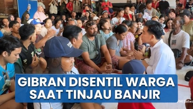 Warga Bali Sentil Gibran Saat Kunjungi Pos Pengungsian: Tidak Usah Datang Lagi ke Sini!