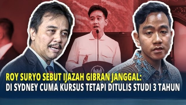 Roy Suryo Klaim Punya Bukti Gibran Hanya Kursus 6 Bulan di Australia: Bukan Sekolah Setara SMA/SMK Selama 3 Tahun!