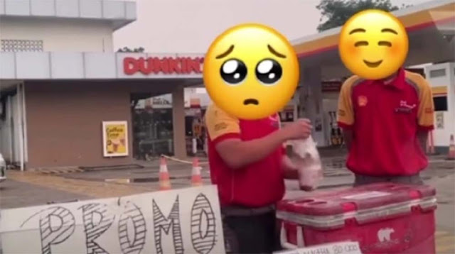 Viral Petugas SPBU Shell Jajakan Kopi Literan di Pinggir Jalan Imbas Stok BBM Kurang