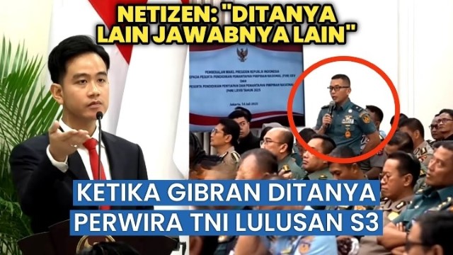 VIRAL Lagi Momen Wapres Gibran Jawab Pertanyaan Perwira TNI, Publik Heran: Ditanya Apa Pun Jawabnya Minta Doa, Kami Malu Dengarnya!