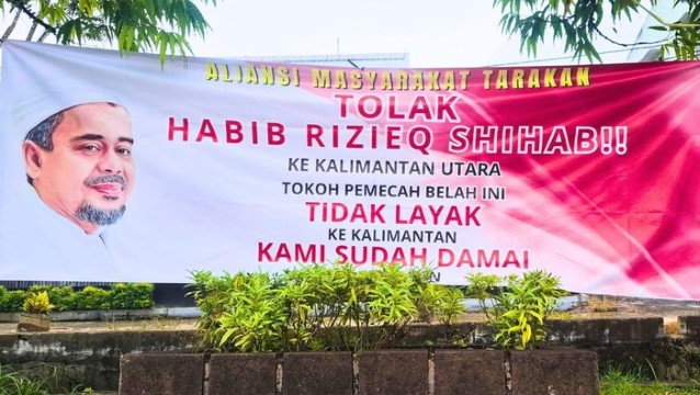 Muncul Penolakan Kedatangan Habib Rizieq Shihab di Tarakan, Panitia Buka Suara