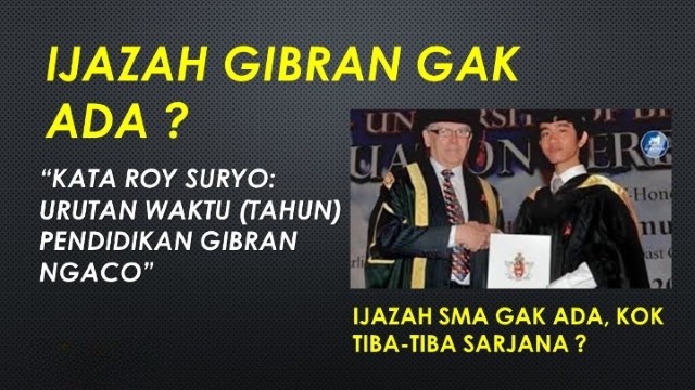 Gibran Tak Lulus SMA? Pengamat Bongkar UTS Insearch Cuma Bimbel, Surat Kemendikbud Disorot!