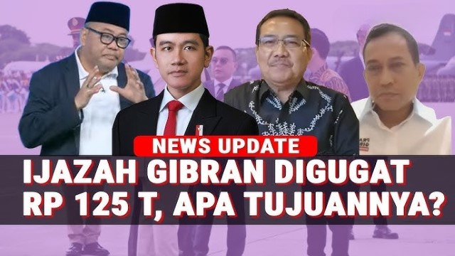 Bukan Cari Cuan, Ini Klaim Penggugat Ijazah Gibran Yang Tuntut Kompensasi Rp125 Triliun ke Wapres