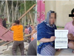 Diduga Jadi Pelaku Pembunuhan Karyawati Koperasi, Rumah Nasabah PNM Roboh Diamuk Massa