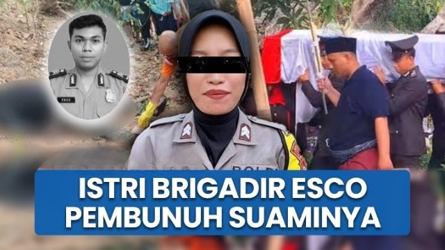 GEMPAR! Istri Jadi Tersangka Pembunuhan Brigadir Esco, Apa Motif Briptu Rizka Bunuh Suami?