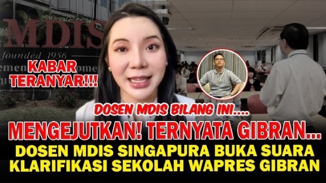 Mengejutkan! Tak Ditemukan Nama Gibran Sebagai Alumni Mahasiswa MDIS Singapura, Fufufafa Bohongi Publik?