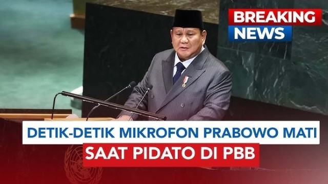 Terungkap! Kemlu Ungkap Penyebab Mikrofon Prabowo Mati Saat Pidato di PBB