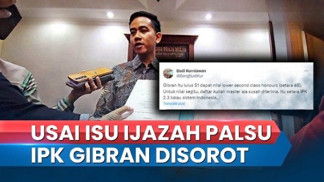 Benarkah IPK Gibran Cuma 2,3? Begini Perhitungannya Berdasarkan Sistem Pendidikan Internasional!