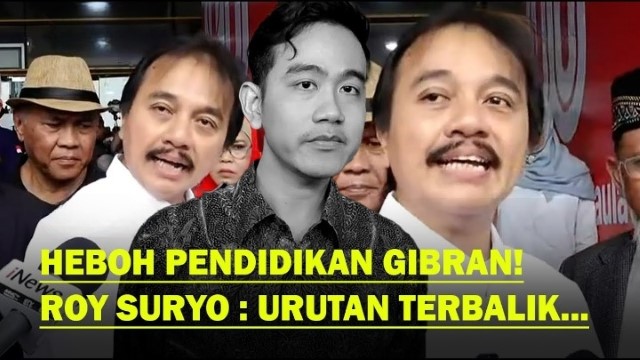 Roy Suryo Kuliti Data Pendidikan Gibran di Situs Pemkot Solo Hingga Setneg: FATAL!