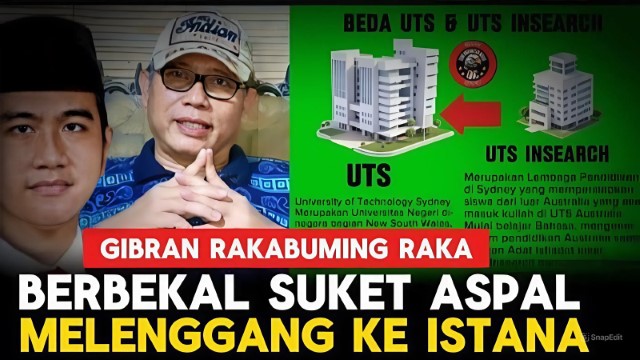 HEBOH Pengakuan dari Australia: Gibran Lulusan UTS Insearch Setara Bimbel atau SMA?