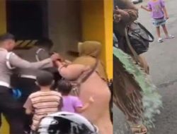 Detik-detik Emak-emak di Sragen Siram Polisi Dengan BBM, Bripka Johan Dilarikan ke Rumah Sakit