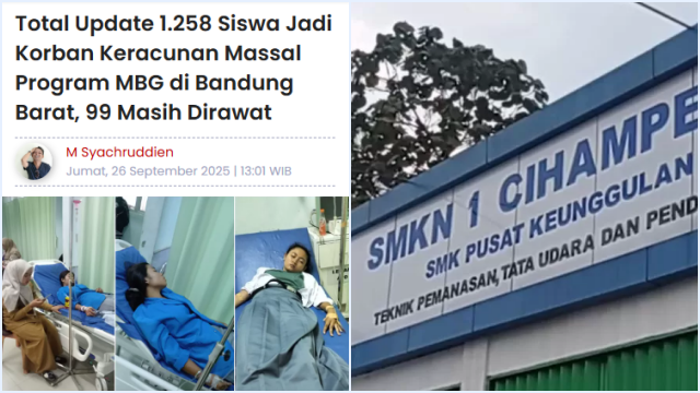 Siswi SMK Meninggal Sempat Terima MBG yang Sebabkan Siswa Keracunan, Puskesmas: Ada Riwayat Penyakit Paru