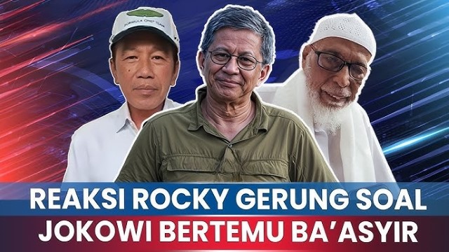 Sinyal Tersembunyi di Balik Pertemuan Jokowi-Baasyir, Rocky Gerung Bongkar Dugaan Manuver Ini!