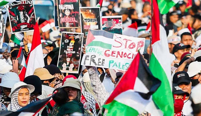 Desak Pemerintah Kawal Gencatan Senjata Gaza, Aksi Bela Palestina Bergelora